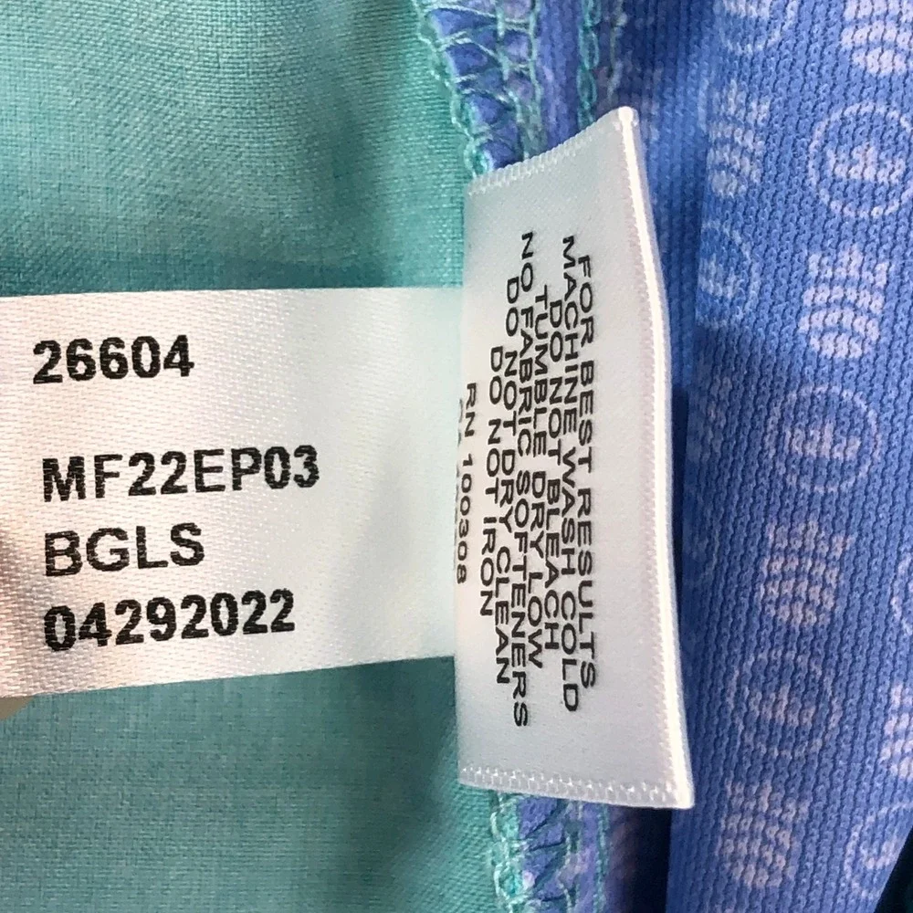 Peter Millar Mens Golf Shorts 36x10 Teal Green-Blue Fish Shark Camo Performance